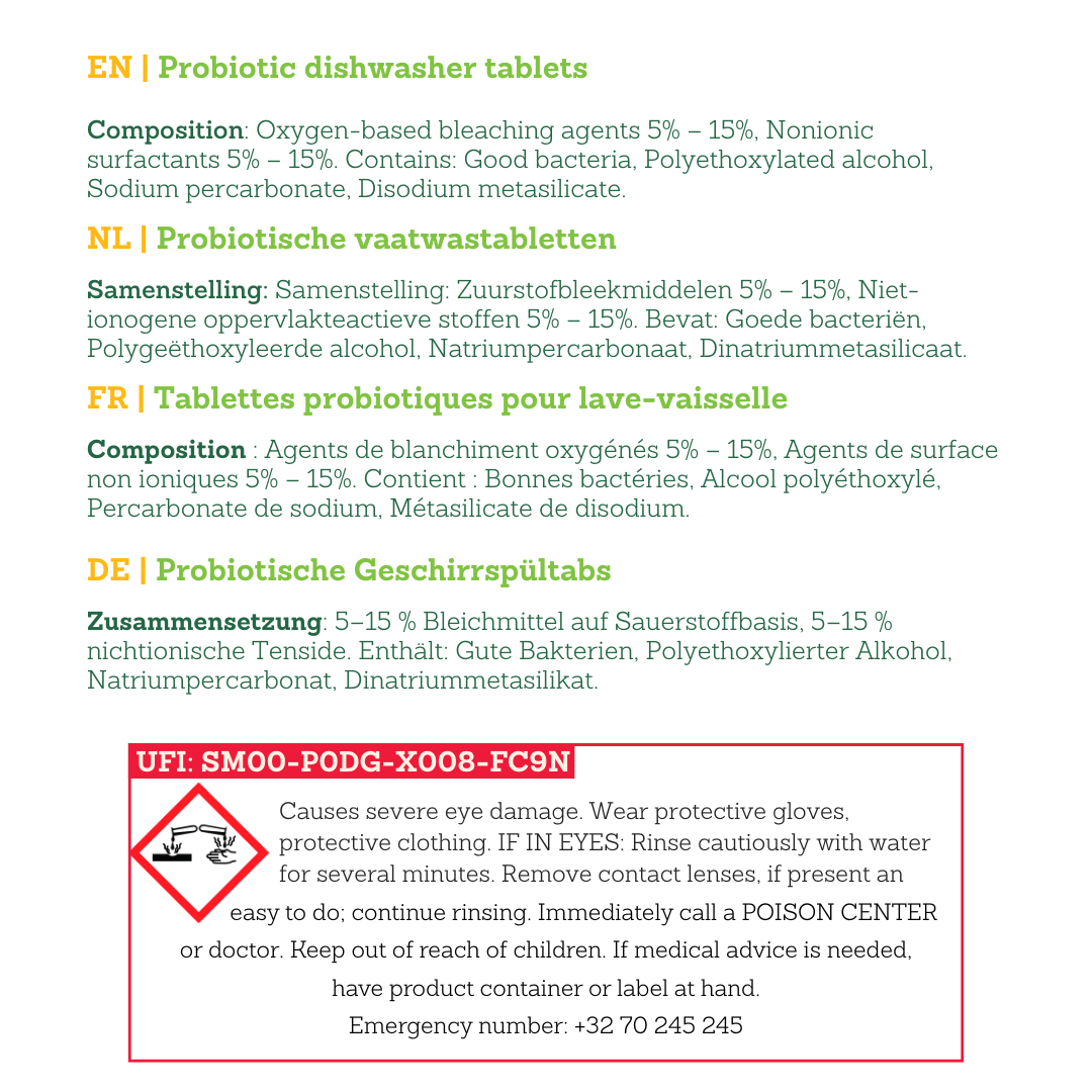Tabletten für Geschirrspüler